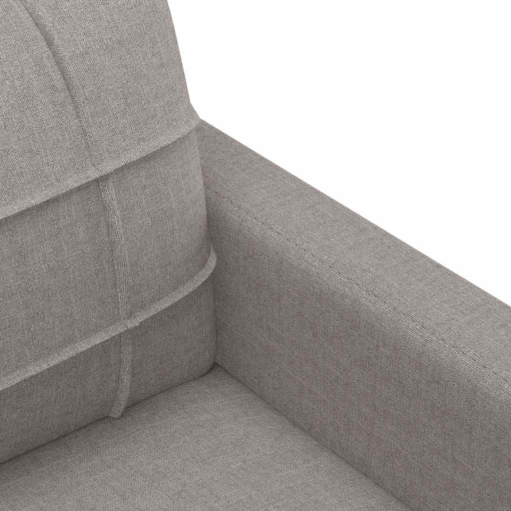 vidaXL Fotoliu canapea, gri taupe, 60 cm, material textil