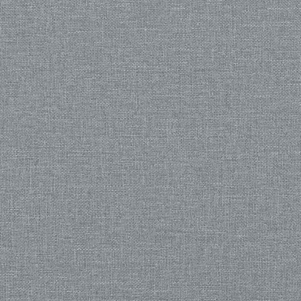 vidaXL Canapea cu 2 locuri, gri deschis, 120 cm, material textil