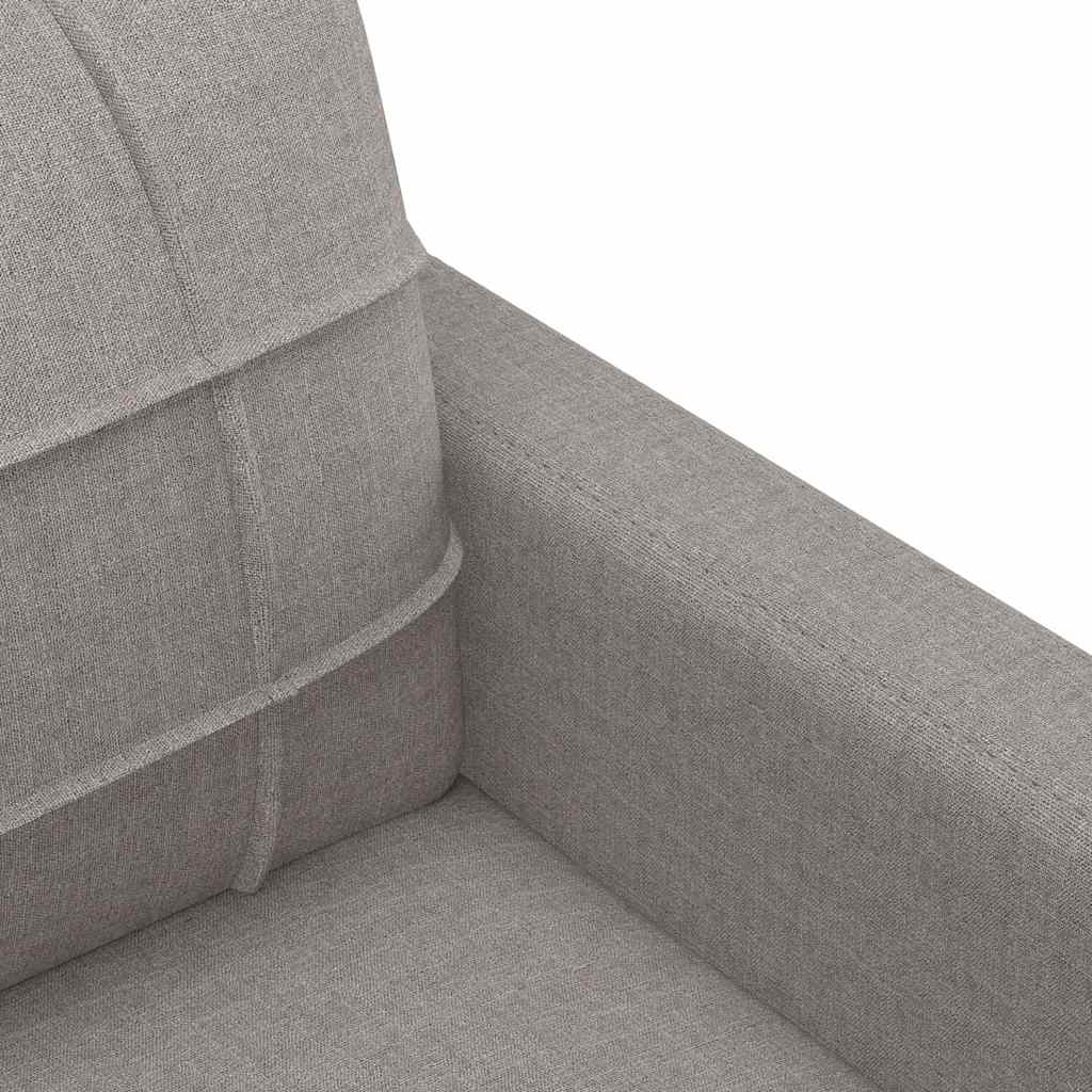 vidaXL Canapea cu 2 locuri, gri taupe, 120 cm, material textil vidaXL Canapea cu 2 locuri, gri taupe, 120 cm, material textil