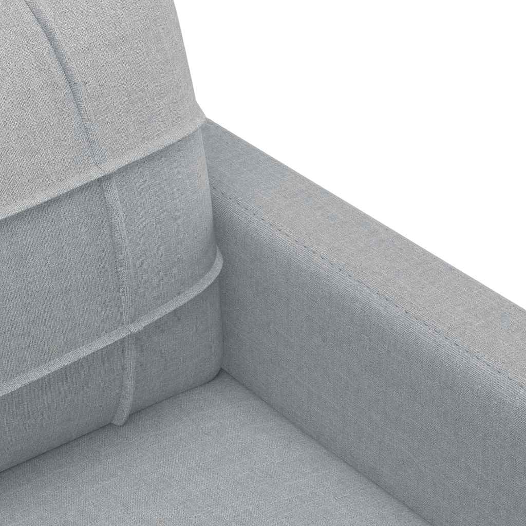 vidaXL Canapea cu 2 locuri, gri deschis, 140 cm, material textil vidaXL Canapea cu 2 locuri, gri deschis, 140 cm, material textil
