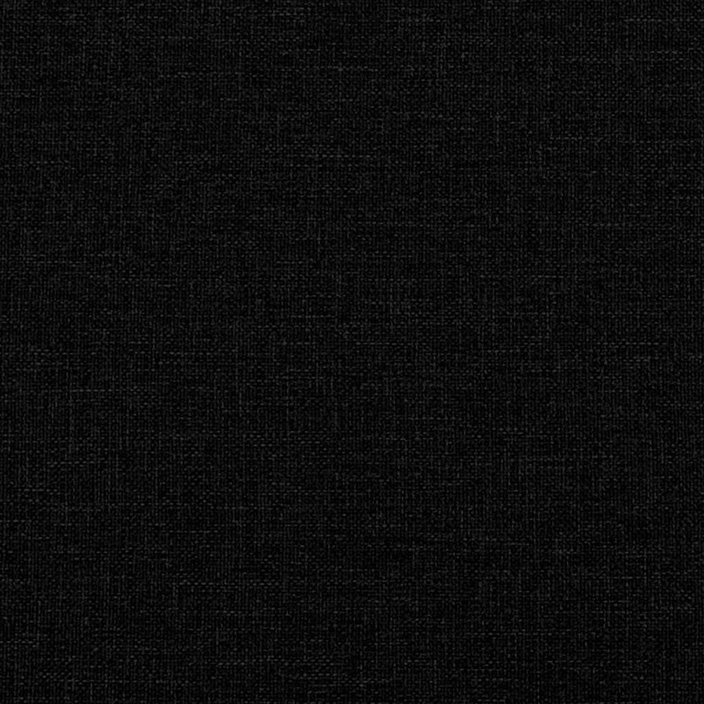 vidaXL Canapea cu 2 locuri, negru, 140 cm, material textil
