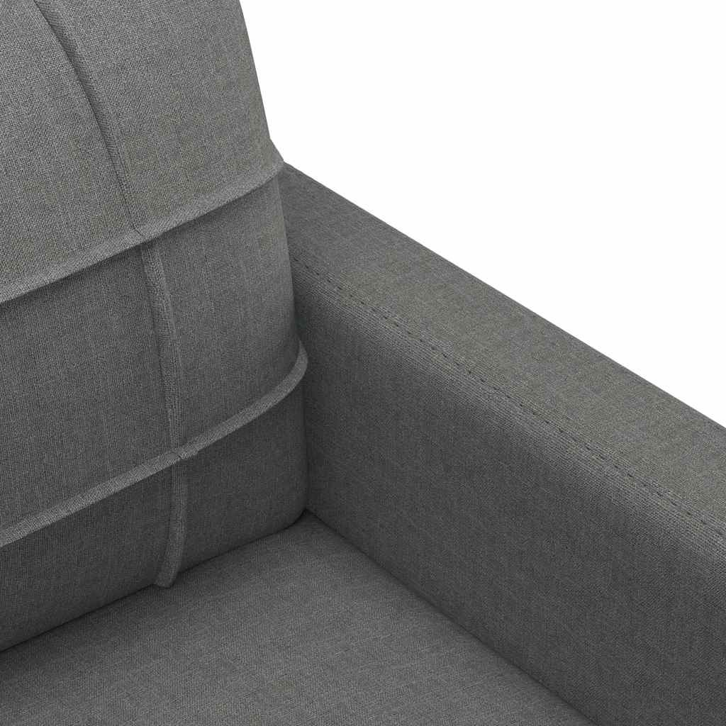 vidaXL Canapea cu 3 locuri, gri închis, 180 cm, material textil vidaXL Canapea cu 3 locuri, gri închis, 180 cm, material textil