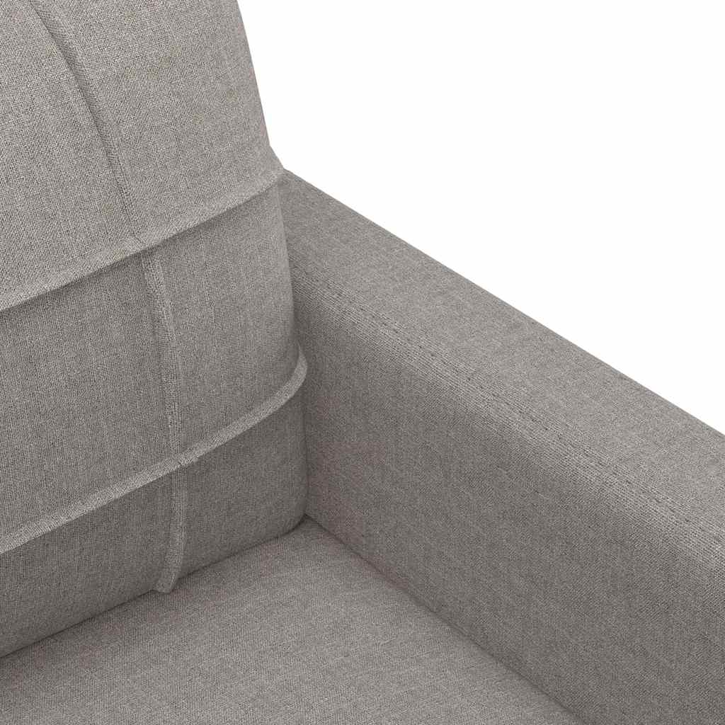 vidaXL Canapea cu 3 locuri, taupe, 180 cm, material textil