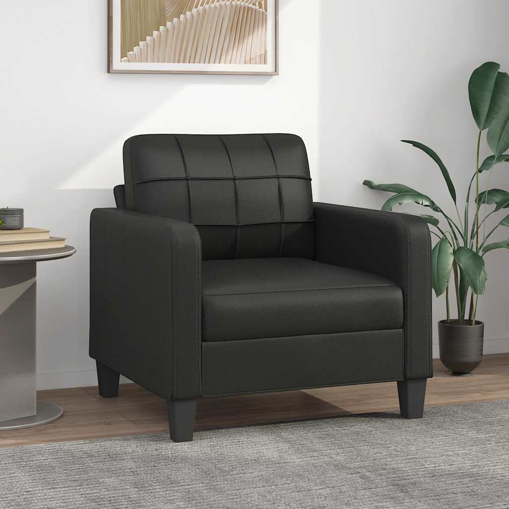 vidaXL Canapea de o persoană, 60 cm, piele ecologică vidaXL Canapea de o persoană, 60 cm, piele ecologică