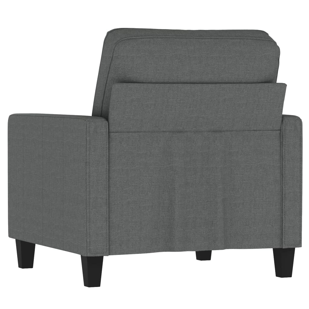 vidaXL Fotoliu canapea, gri închis, 60 cm, material textil