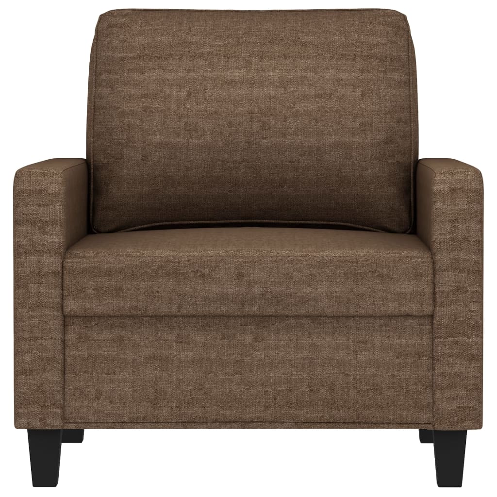 vidaXL Fotoliu canapea, maro, 60 cm, material textil