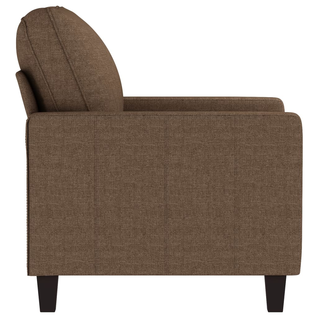 vidaXL Fotoliu canapea, maro, 60 cm, material textil