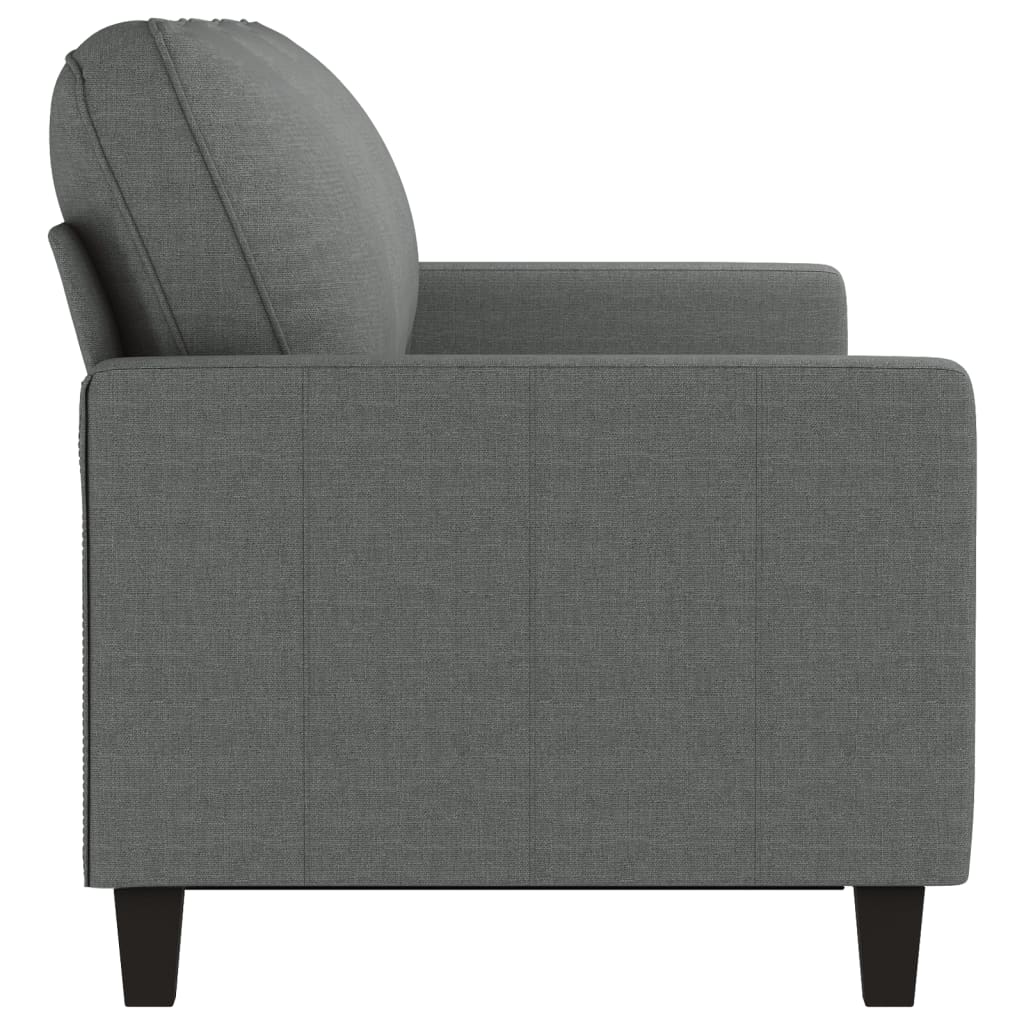 vidaXL Canapea cu 3 locuri, gri închis, 180 cm, material textil vidaXL Canapea cu 3 locuri, gri închis, 180 cm, material textil