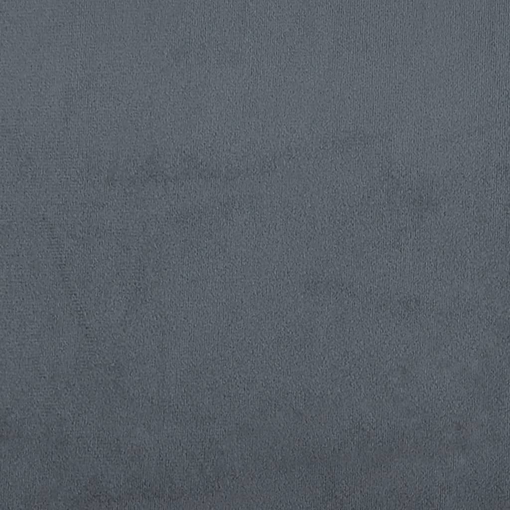 vidaXL Canapea cu 3 locuri, gri închis, 180 cm, material catifea vidaXL Canapea cu 3 locuri, gri închis, 180 cm, material catifea