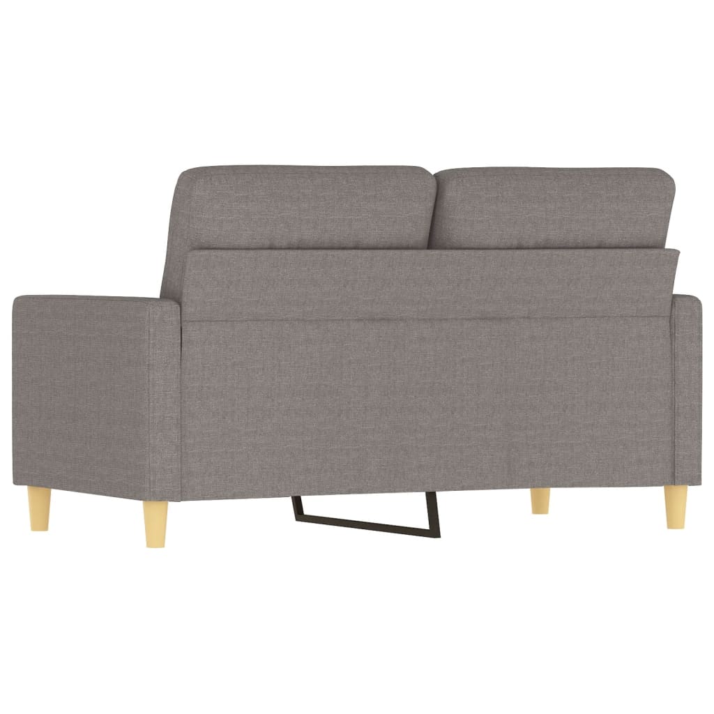 vidaXL Canapea cu 2 locuri, gri taupe, 120 cm, material textil vidaXL Canapea cu 2 locuri, gri taupe, 120 cm, material textil