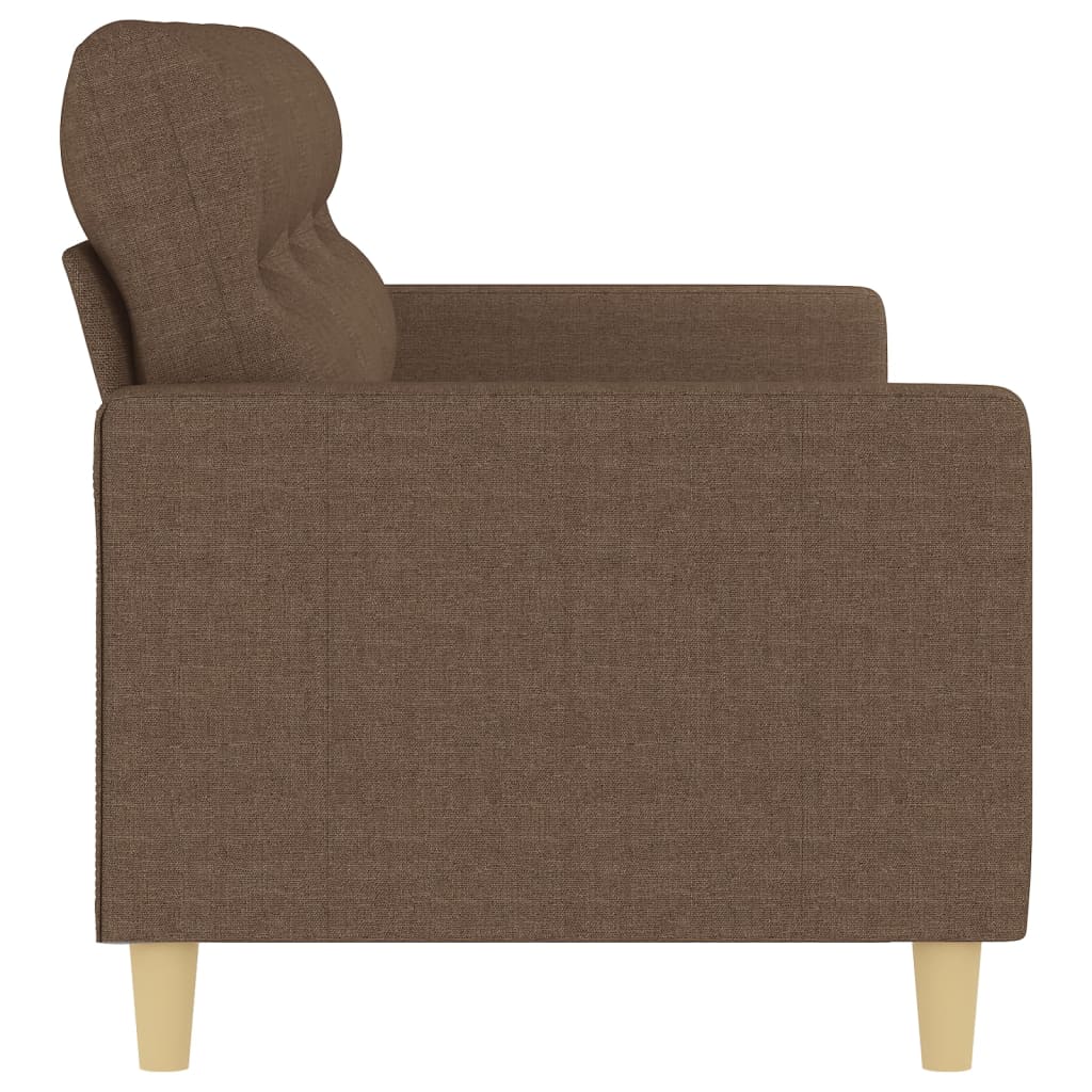 vidaXL Canapea cu 3 locuri, maro, 180 cm, material textil vidaXL Canapea cu 3 locuri, maro, 180 cm, material textil