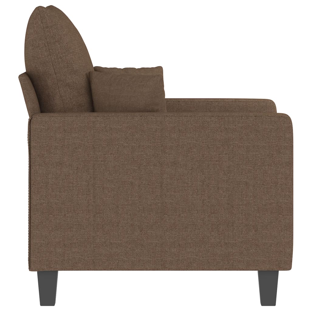 vidaXL Fotoliu canapea, maro, 60 cm, material textil