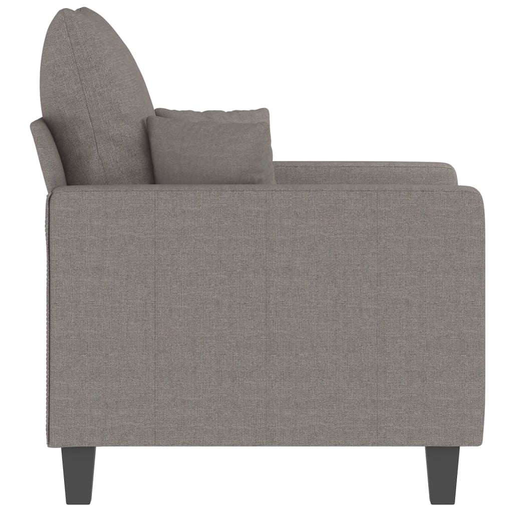 vidaXL Fotoliu canapea, gri taupe, 60 cm, material textil