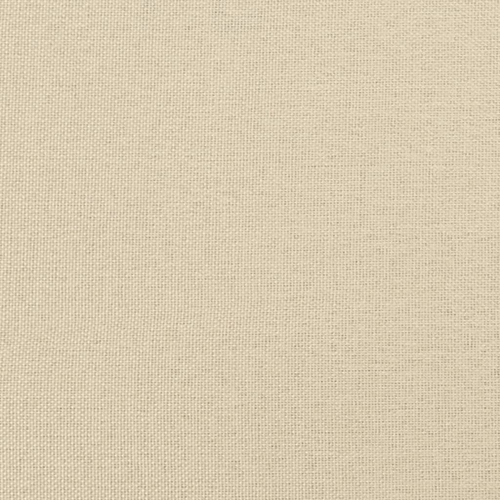 vidaXL Canapea cu 2 locuri, crem, 120 cm, material textil
