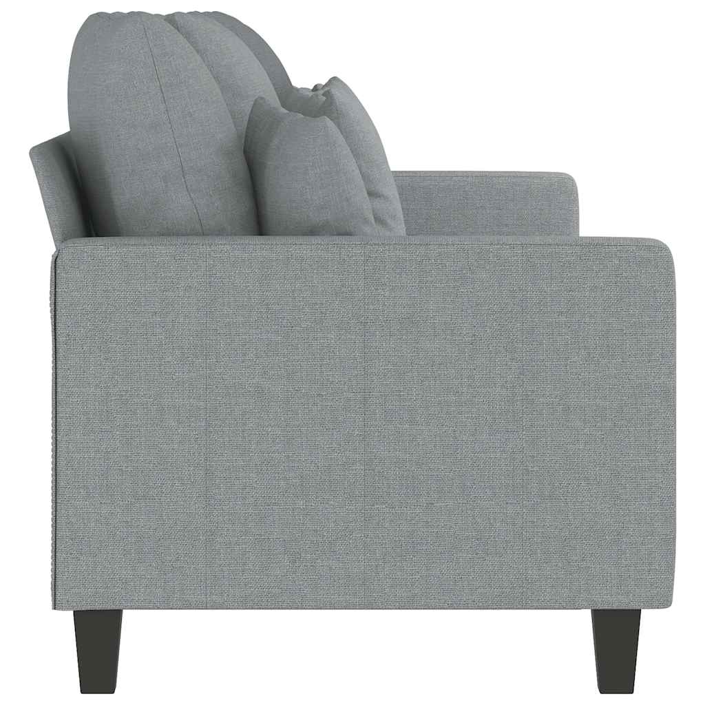 vidaXL Canapea cu 3 locuri, gri deschis, material 180CM textil vidaXL Canapea cu 3 locuri, gri deschis, material 180CM textil