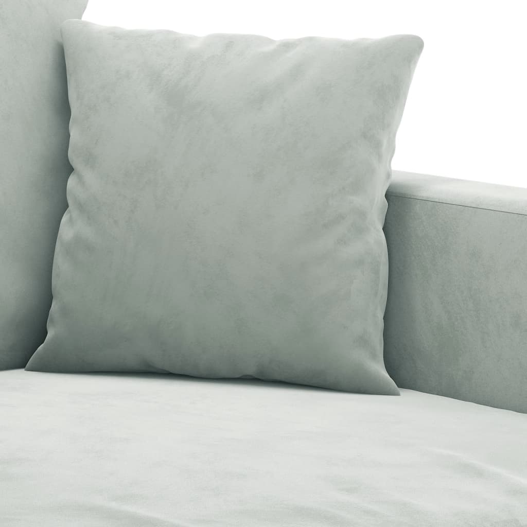 vidaXL Canapea cu 2 locuri, gri deschis, 120 cm, catifea