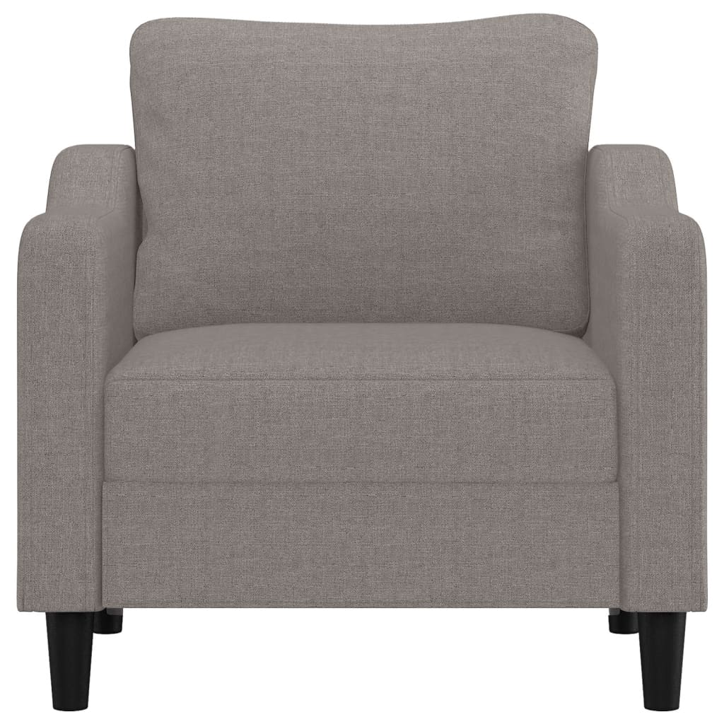 vidaXL Fotoliu canapea, gri taupe, 60 cm, material textil