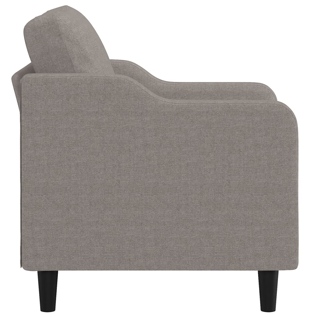vidaXL Fotoliu canapea, gri taupe, 60 cm, material textil