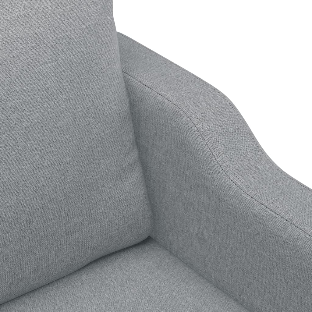 vidaXL Canapea cu 2 locuri, gri deschis, 140 cm, material textil vidaXL Canapea cu 2 locuri, gri deschis, 140 cm, material textil