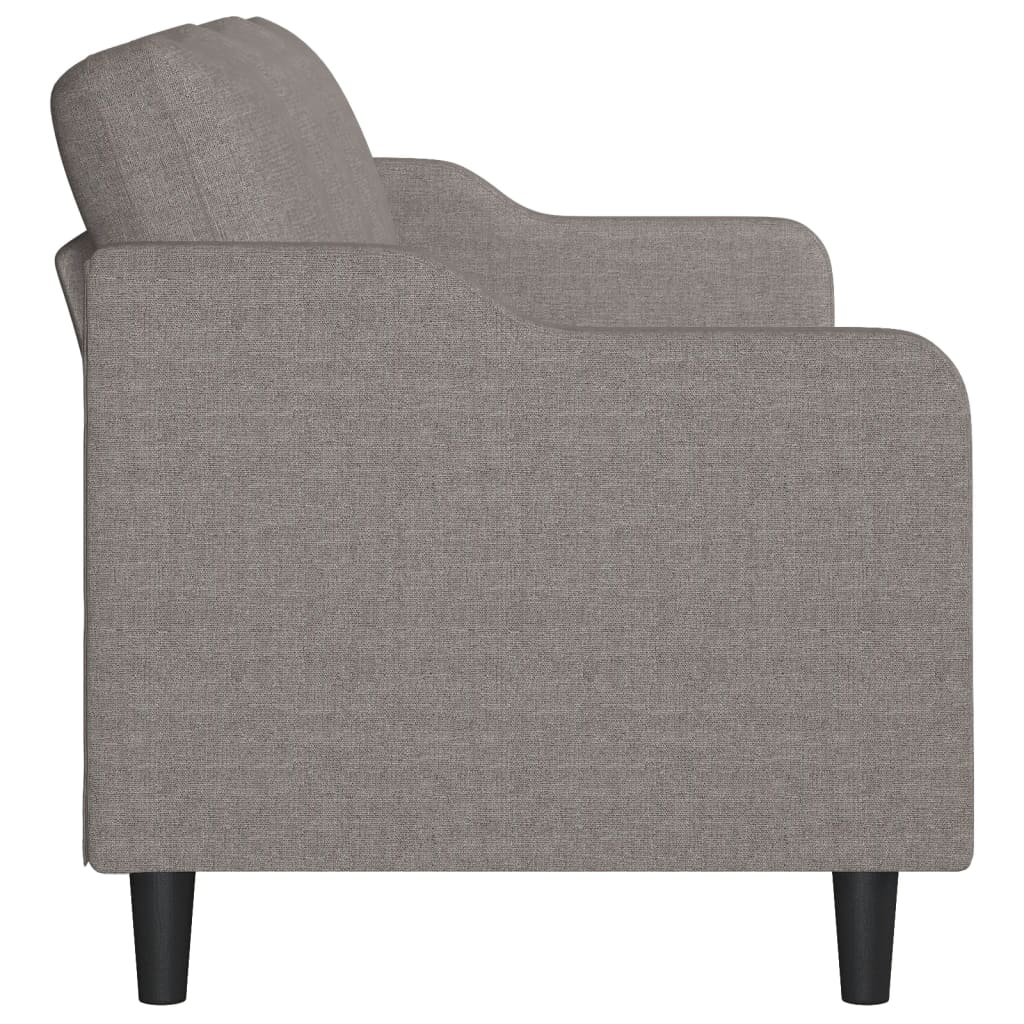 vidaXL Canapea cu 3 locuri, taupe, 180 cm, material textil