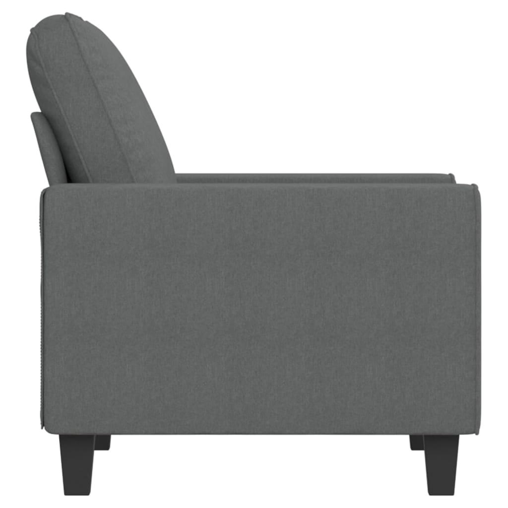 vidaXL Fotoliu canapea, gri închis, 60 cm, material textil