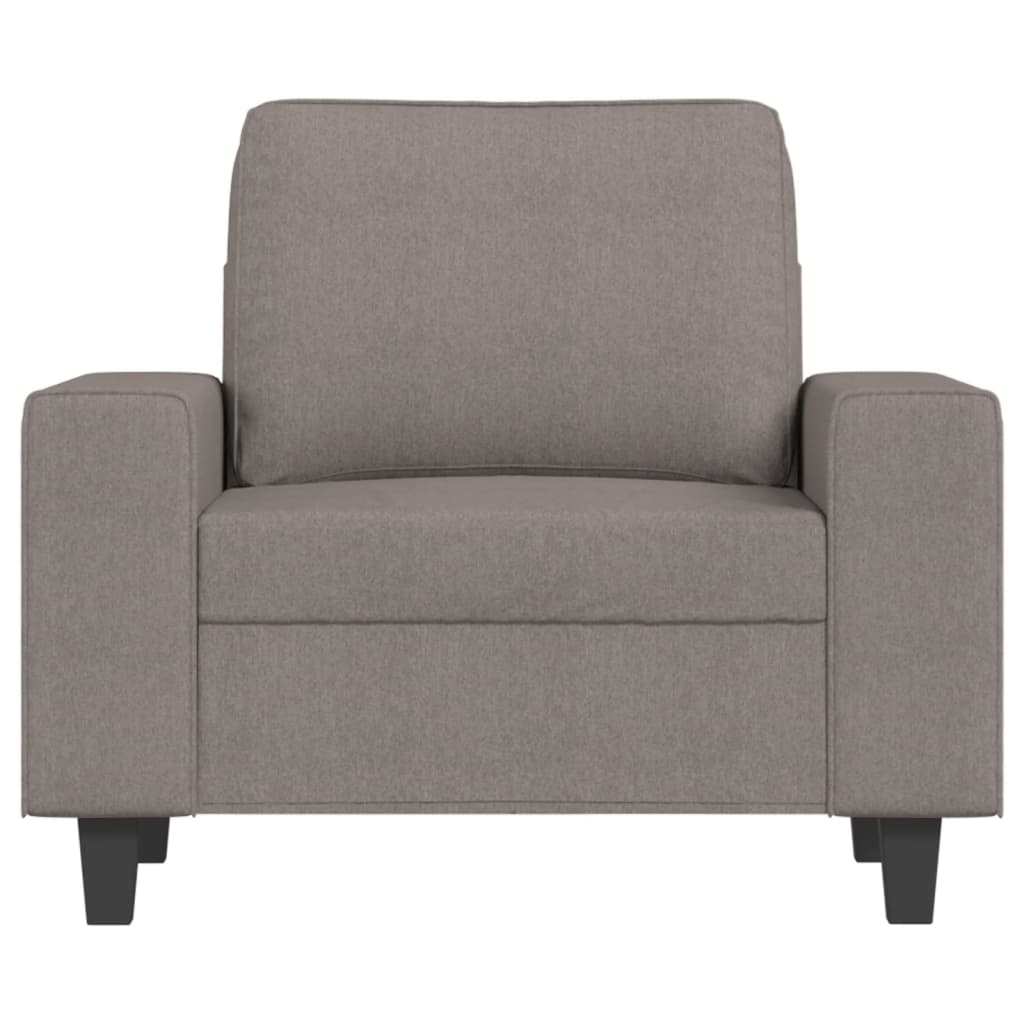 vidaXL Fotoliu canapea, gri taupe, 60 cm, material textil
