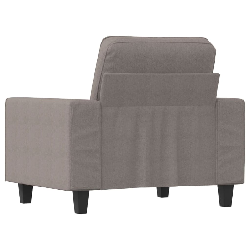 vidaXL Fotoliu canapea, gri taupe, 60 cm, material textil