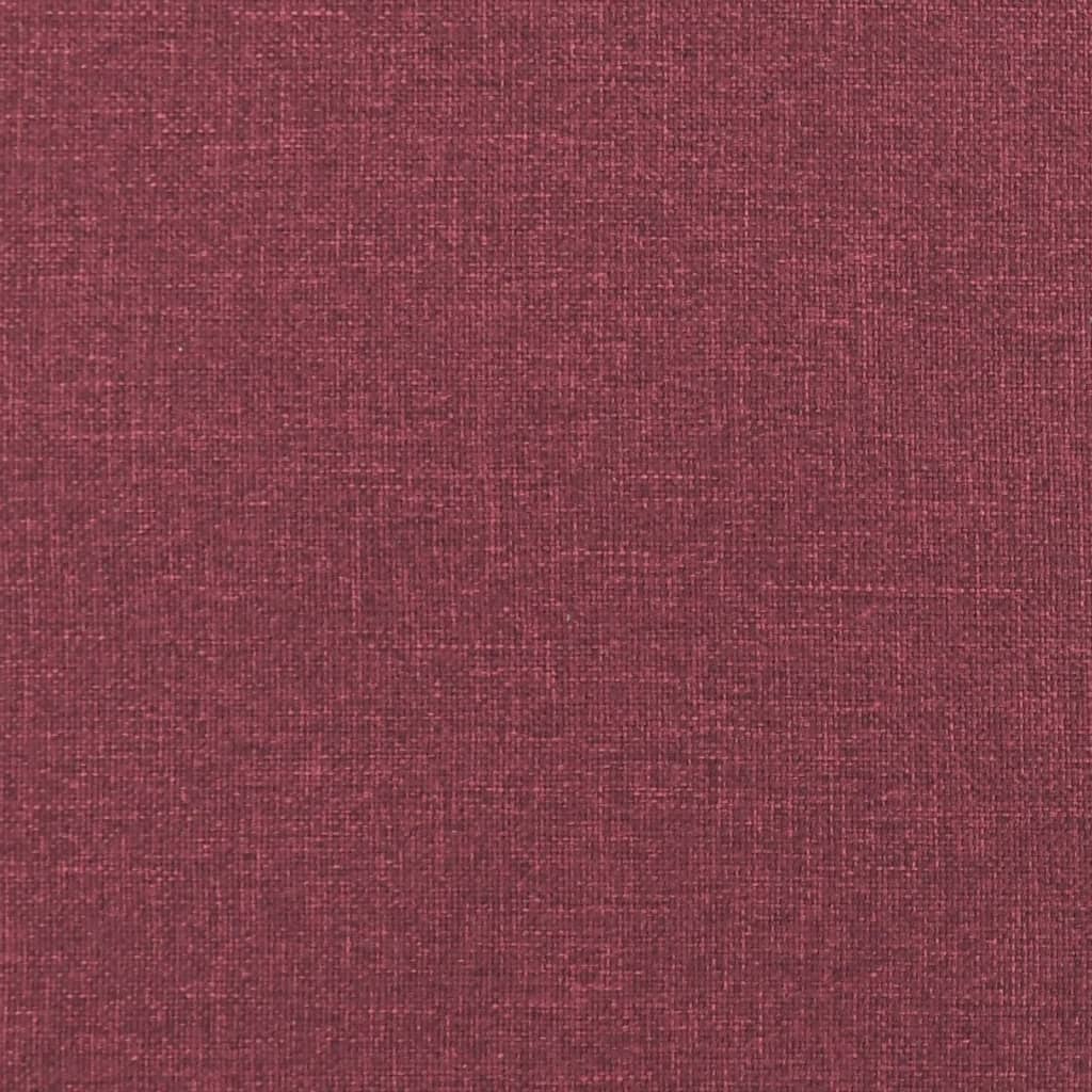 vidaXL Canapea cu 2 locuri, roșu vin, 120 cm, material textil