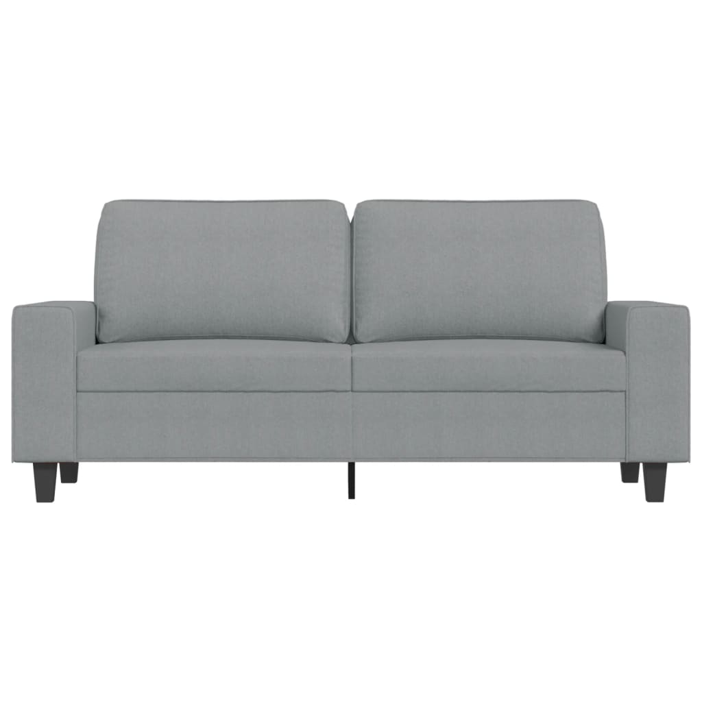 vidaXL Canapea cu 2 locuri, gri deschis, 140 cm, material textil vidaXL Canapea cu 2 locuri, gri deschis, 140 cm, material textil