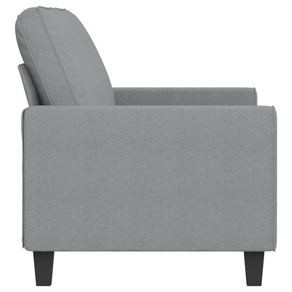 vidaXL Canapea cu 2 locuri, gri deschis, 140 cm, material textil vidaXL Canapea cu 2 locuri, gri deschis, 140 cm, material textil