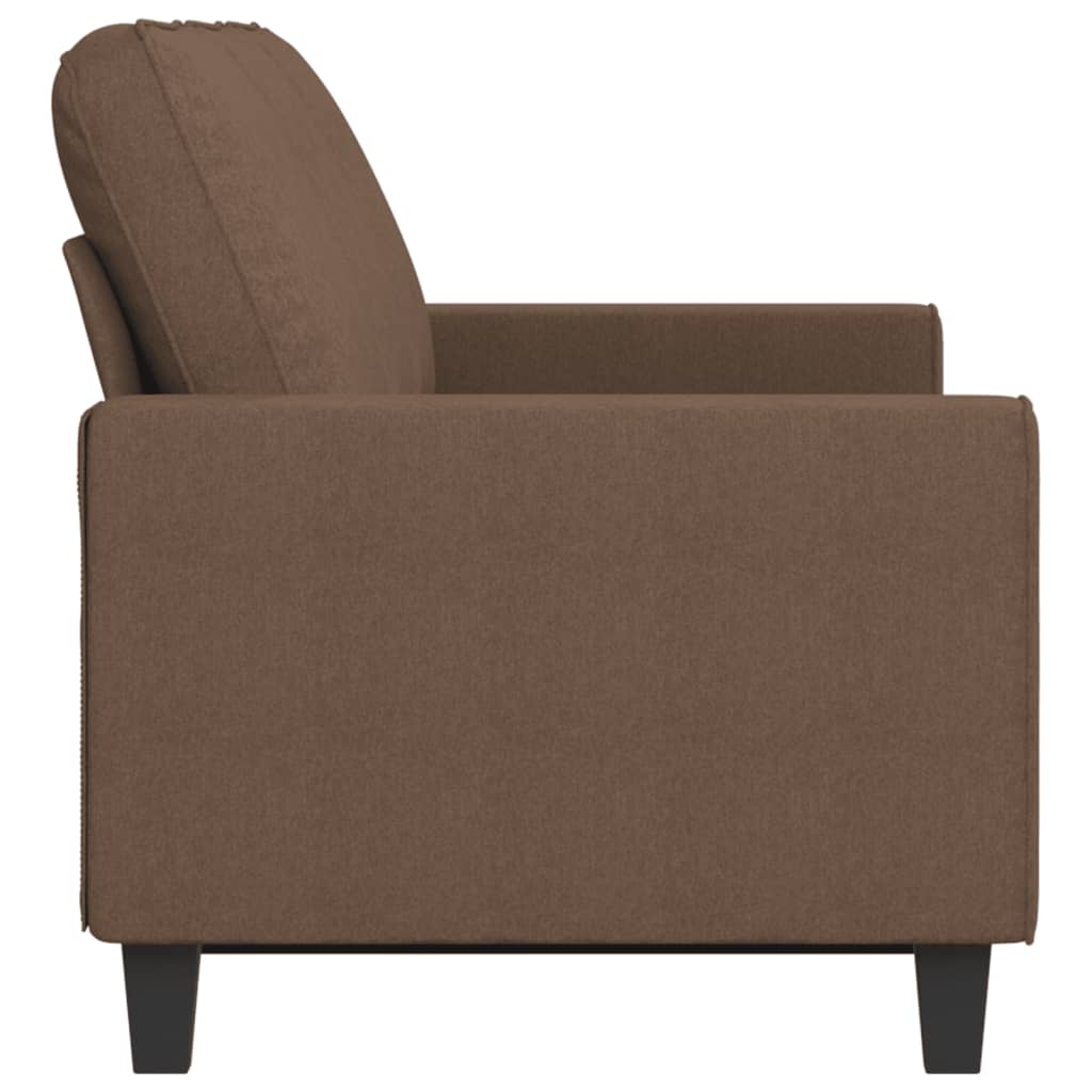vidaXL Canapea cu 3 locuri, maro, 180 cm, material textil vidaXL Canapea cu 3 locuri, maro, 180 cm, material textil