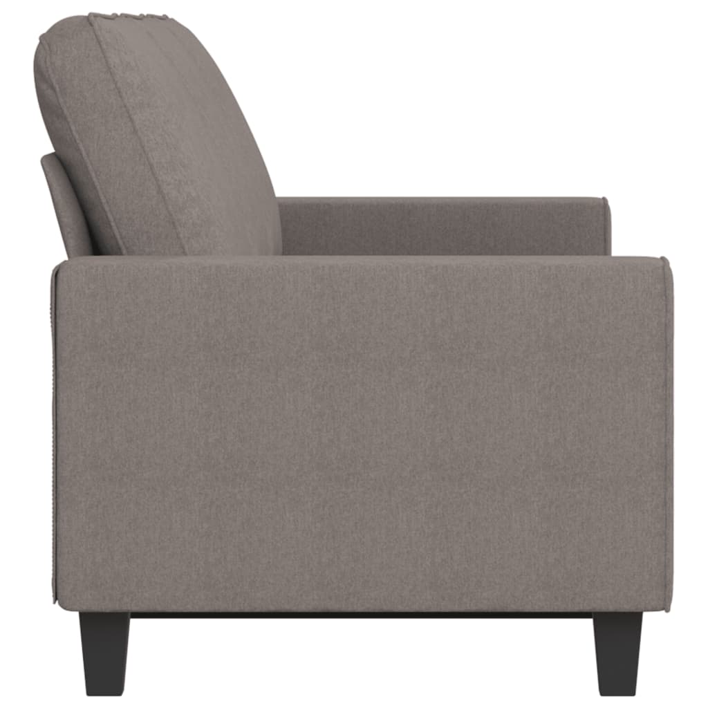 vidaXL Canapea cu 3 locuri, taupe, 180 cm, material textil