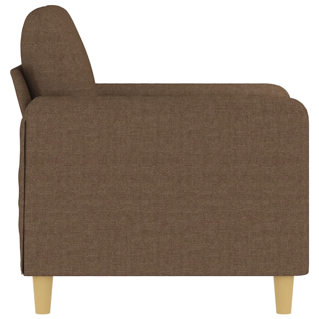 vidaXL Fotoliu canapea, maro, 60 cm, material textil