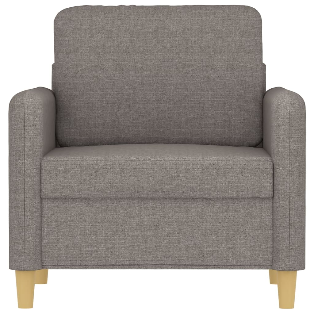 vidaXL Fotoliu canapea, gri taupe, 60 cm, material textil