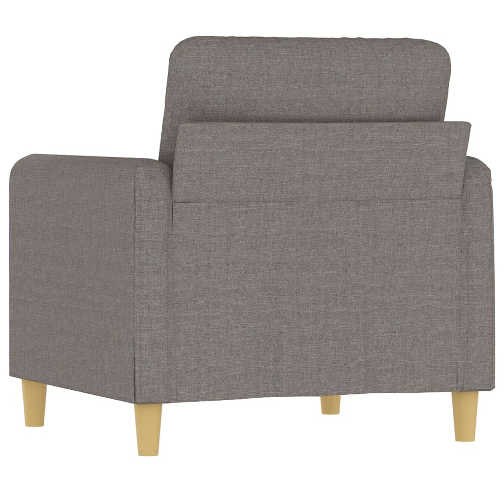 vidaXL Fotoliu canapea, gri taupe, 60 cm, material textil