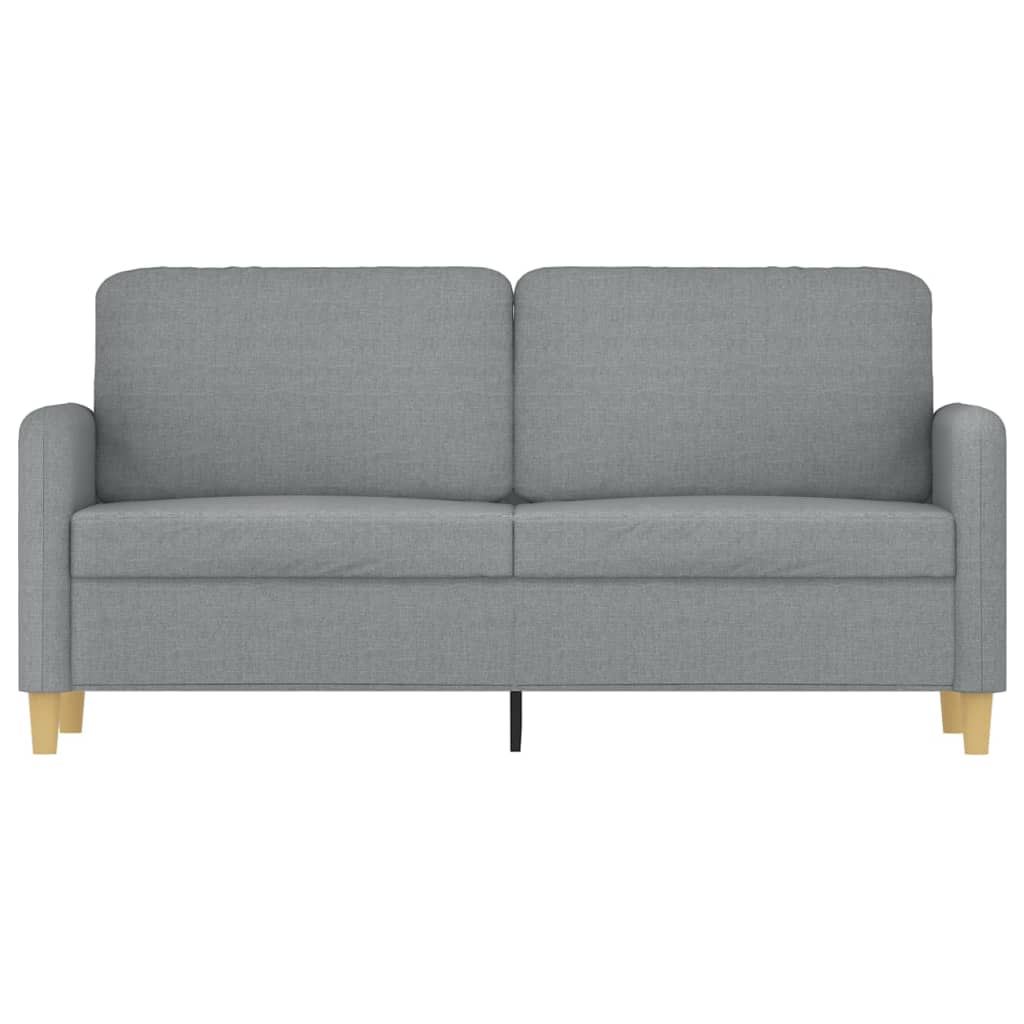 vidaXL Canapea cu 2 locuri, gri deschis, 140 cm, material textil vidaXL Canapea cu 2 locuri, gri deschis, 140 cm, material textil