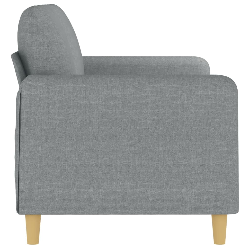vidaXL Canapea cu 2 locuri, gri deschis, 140 cm, material textil vidaXL Canapea cu 2 locuri, gri deschis, 140 cm, material textil