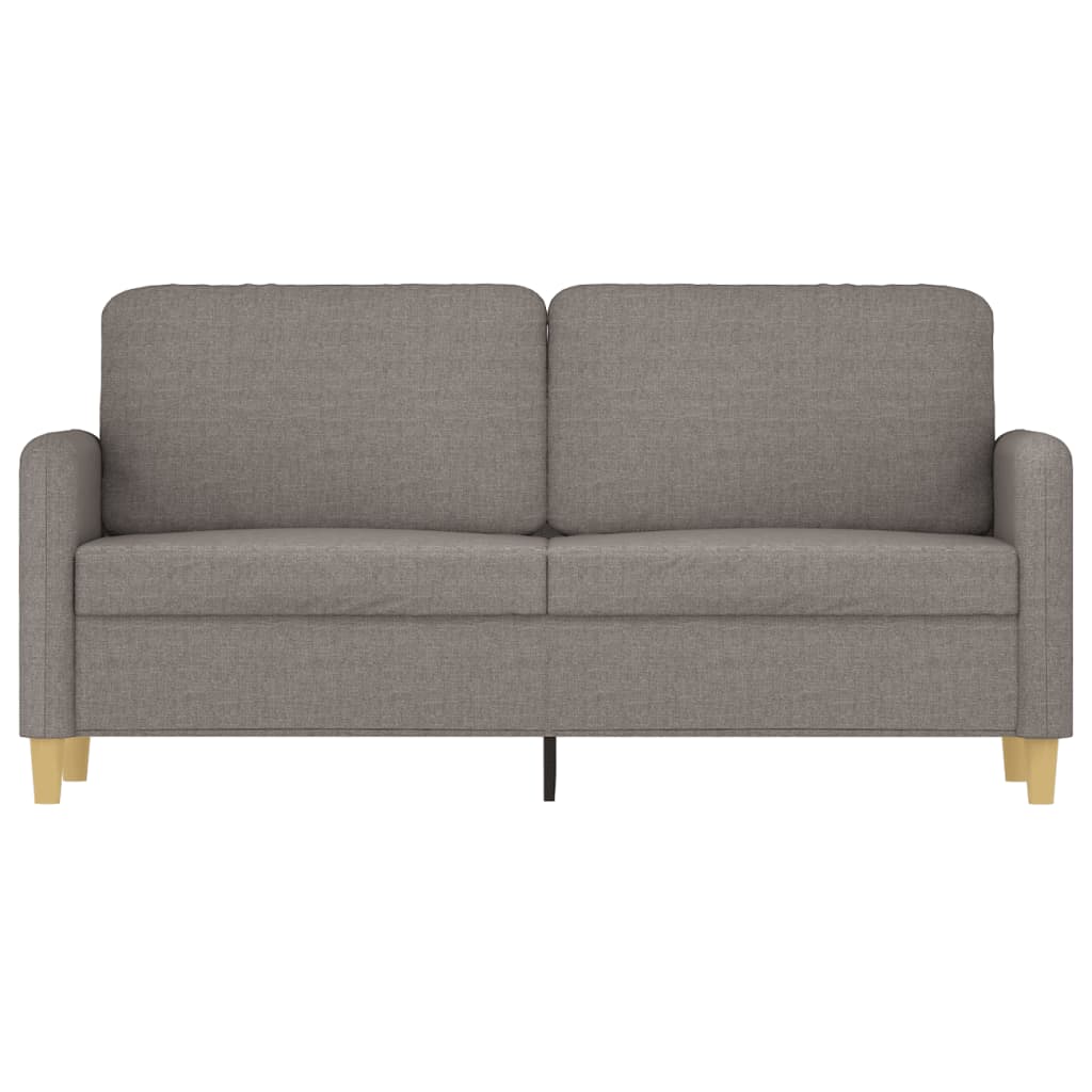 vidaXL Canapea cu 2 locuri, gri taupe, 140 cm, material textil vidaXL Canapea cu 2 locuri, gri taupe, 140 cm, material textil