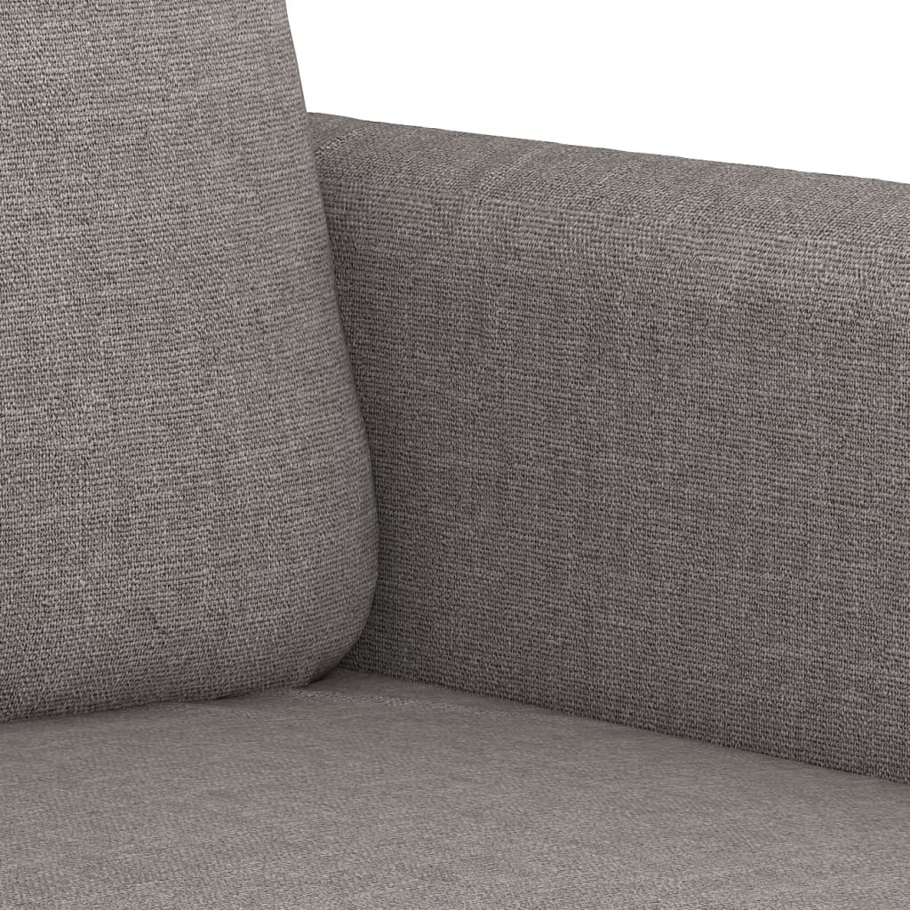 vidaXL Canapea cu 2 locuri, gri taupe, 140 cm, material textil vidaXL Canapea cu 2 locuri, gri taupe, 140 cm, material textil