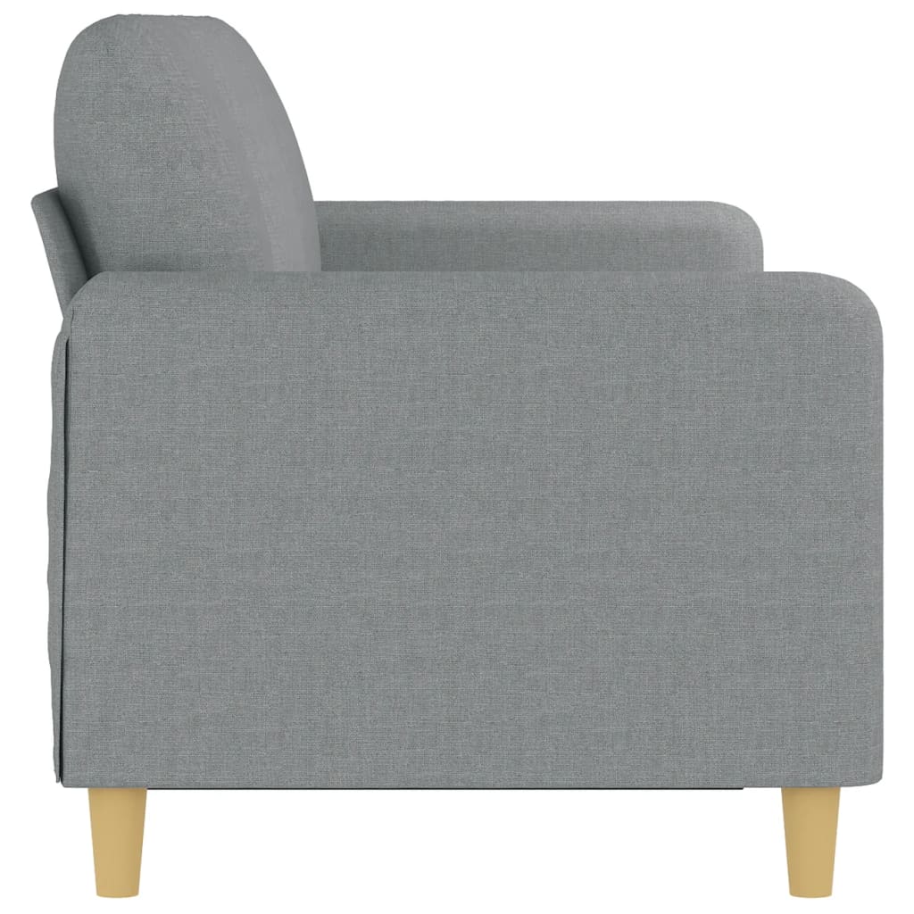 vidaXL Canapea cu 3 locuri, gri deschis, material 180CM textil vidaXL Canapea cu 3 locuri, gri deschis, material 180CM textil