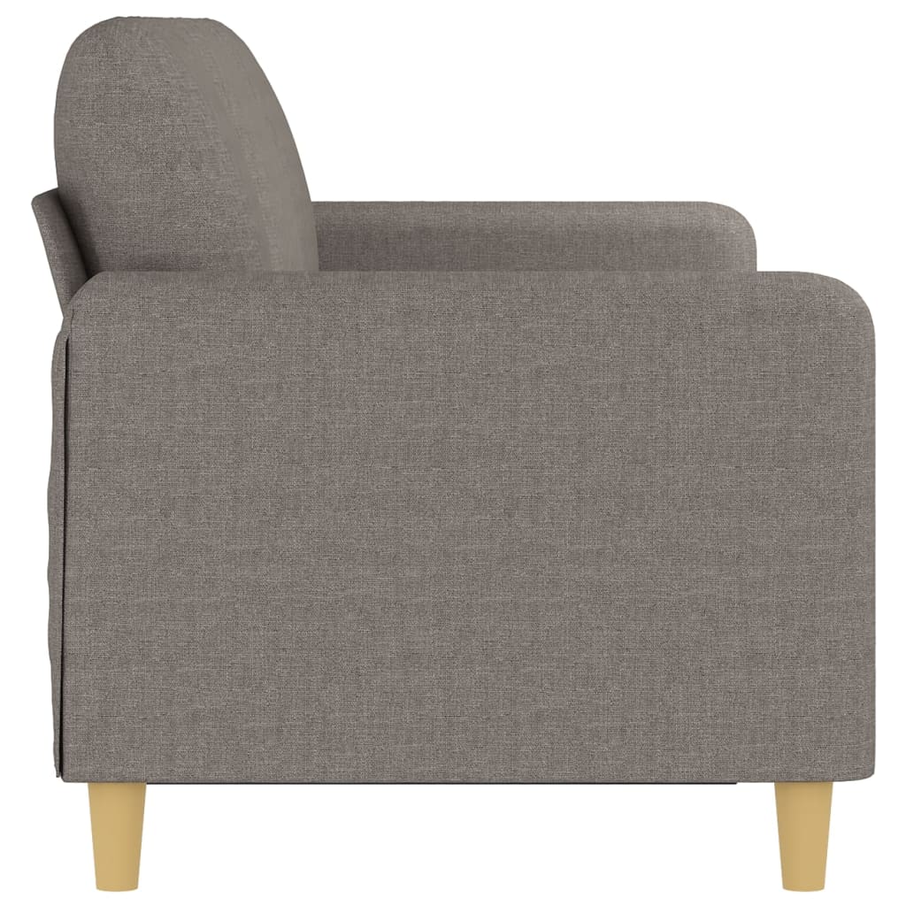 vidaXL Canapea cu 3 locuri, taupe, 180 cm, material textil