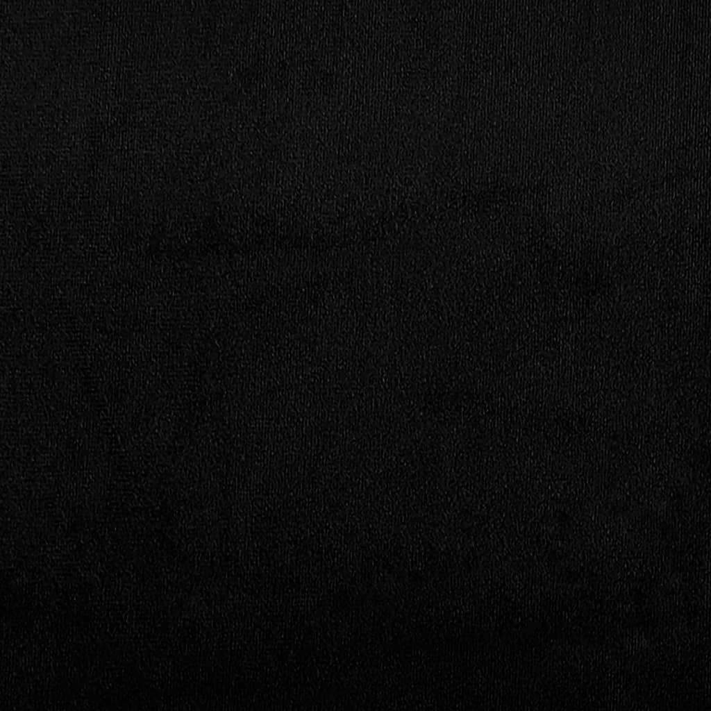 vidaXL Fotoliu canapea, negru, 60 cm, textil microfibră