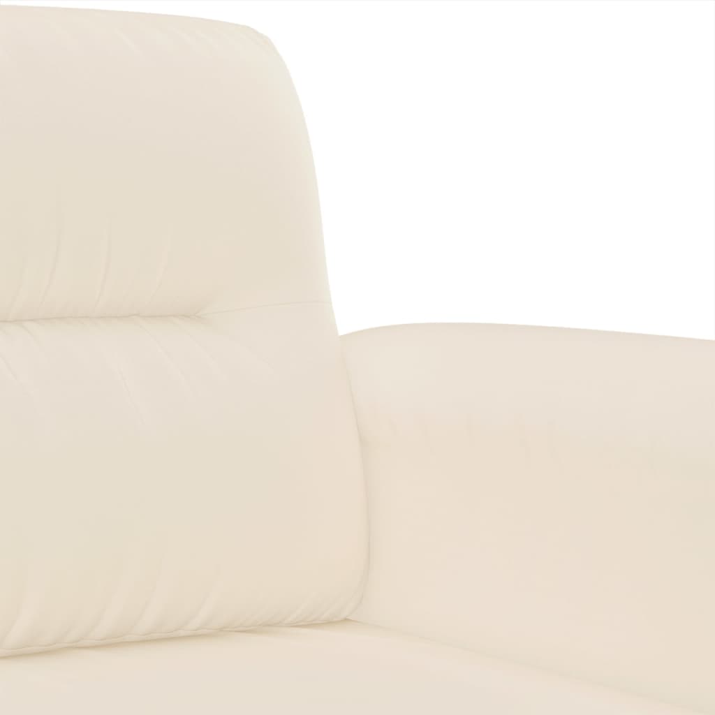 vidaXL Fotoliu canapea, bej, 60 cm, textil microfibră