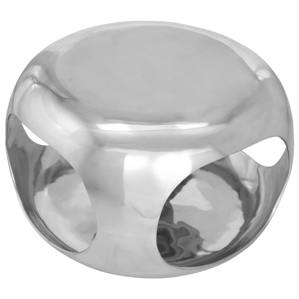 vidaXL Măsuță de cafea, argintiu, 50x50x30 cm, aluminiu