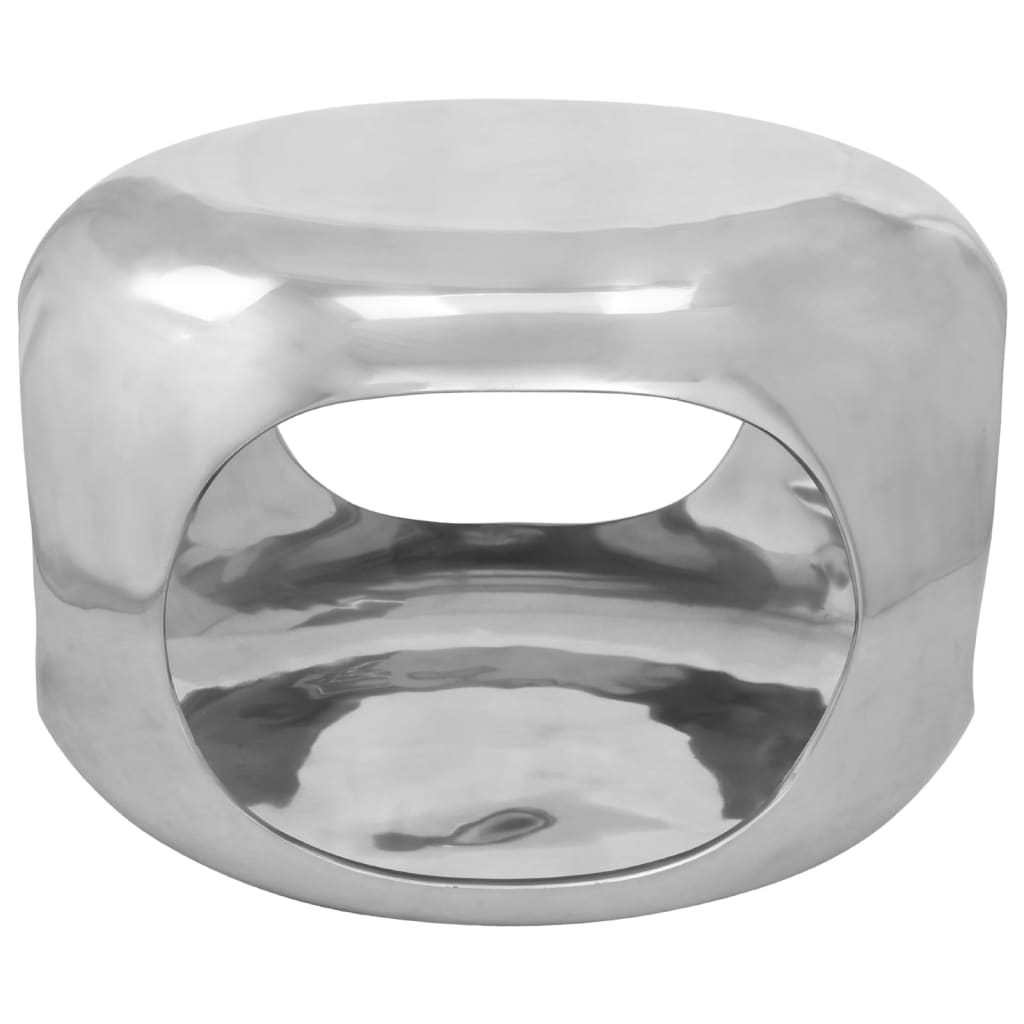 vidaXL Măsuță de cafea, argintiu, 50x50x30 cm, aluminiu