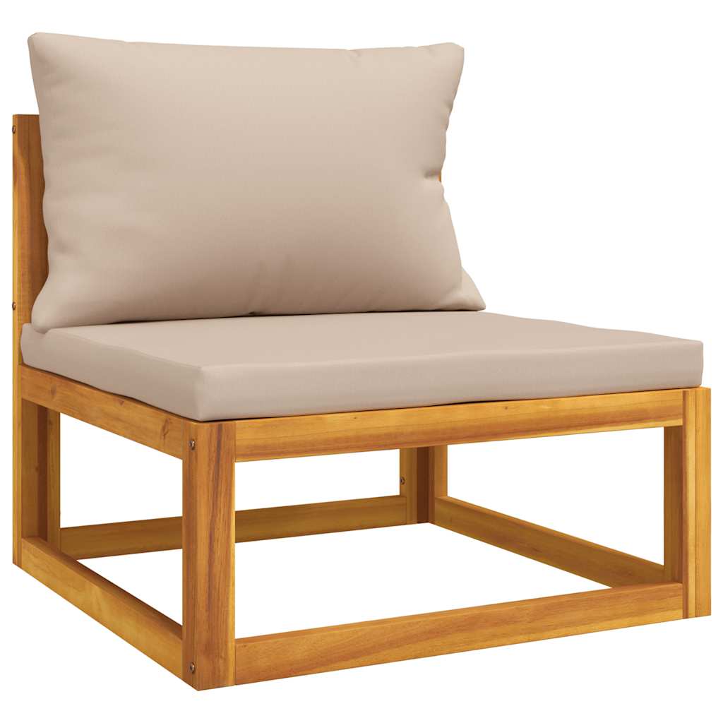 vidaXL Set mobilier de grădină cu perne, 3 piese, lemn masiv acacia vidaXL Set mobilier de grădină cu perne, 3 piese, lemn masiv acacia