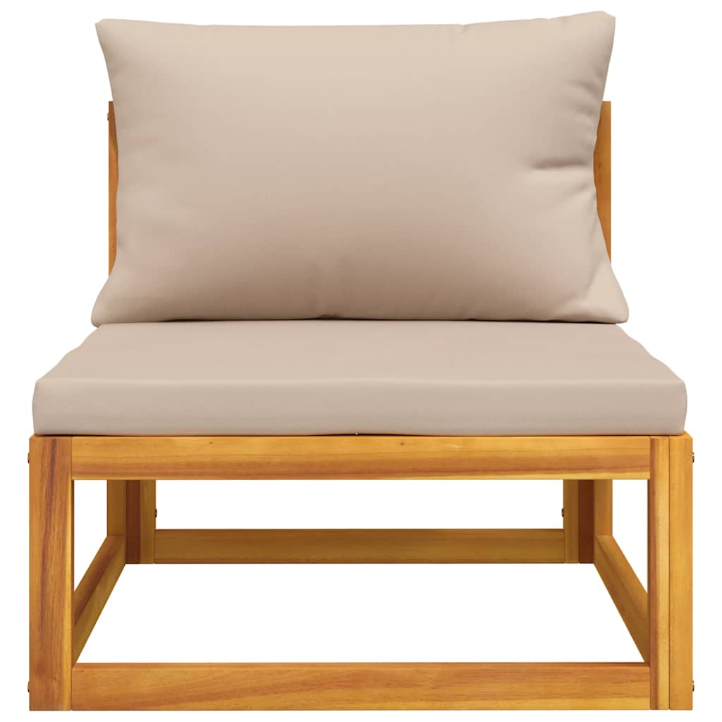vidaXL Set mobilier de grădină cu perne, 3 piese, lemn masiv acacia vidaXL Set mobilier de grădină cu perne, 3 piese, lemn masiv acacia
