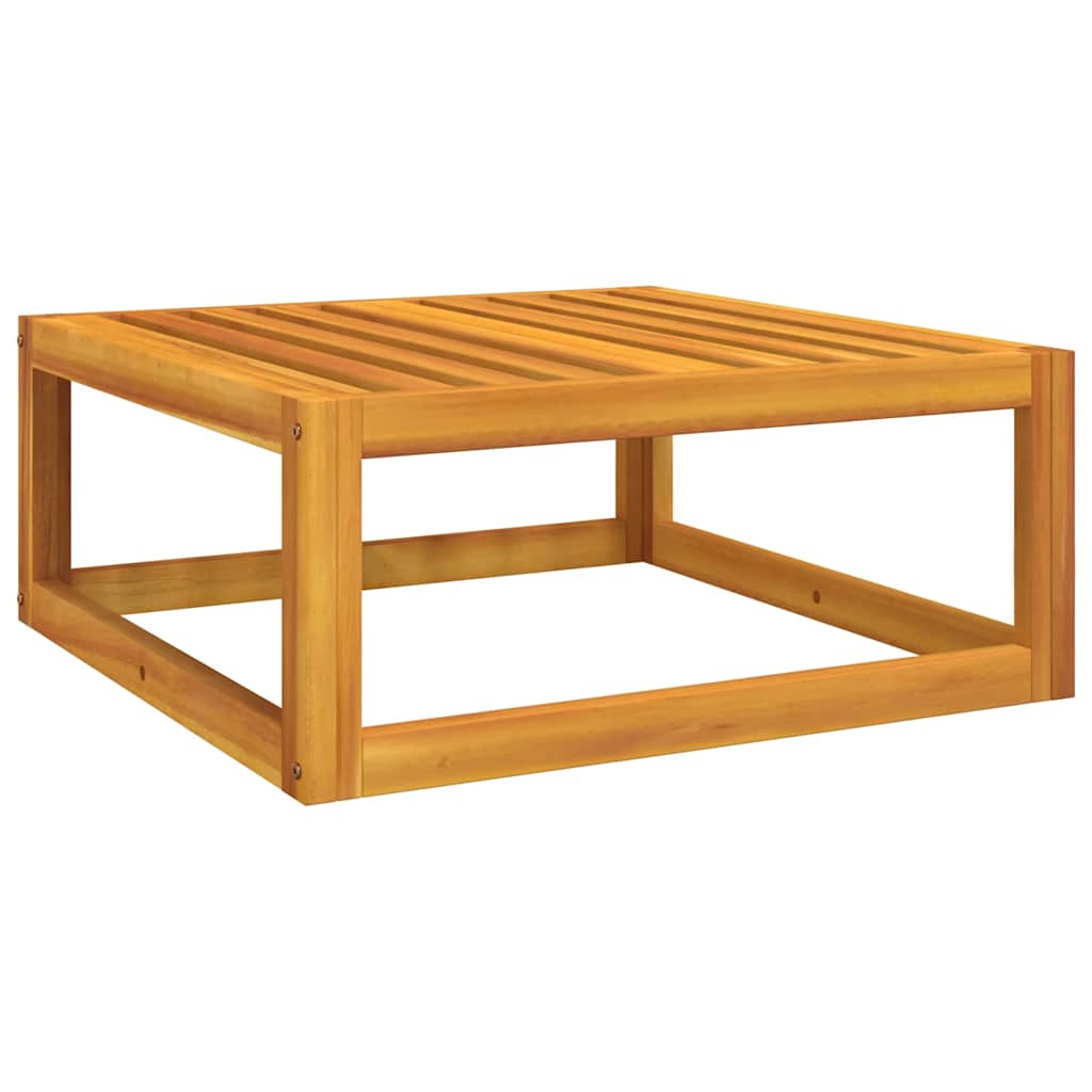 vidaXL Taburet de grădină cu pernă gri deschis, lemn masiv de acacia