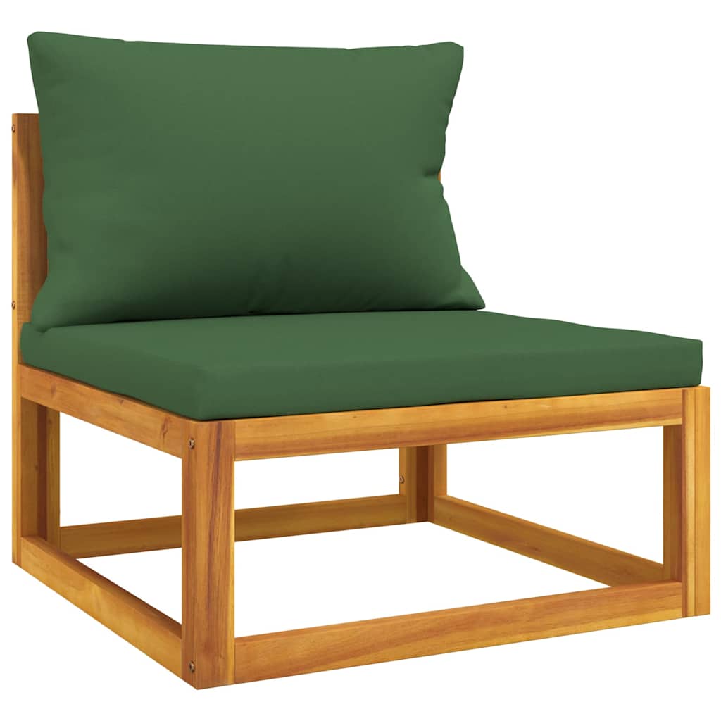 vidaXL Set canapea de grădină, 2 piese, cu perne, lemn masiv de acacia vidaXL Set canapea de grădină, 2 piese, cu perne, lemn masiv de acacia