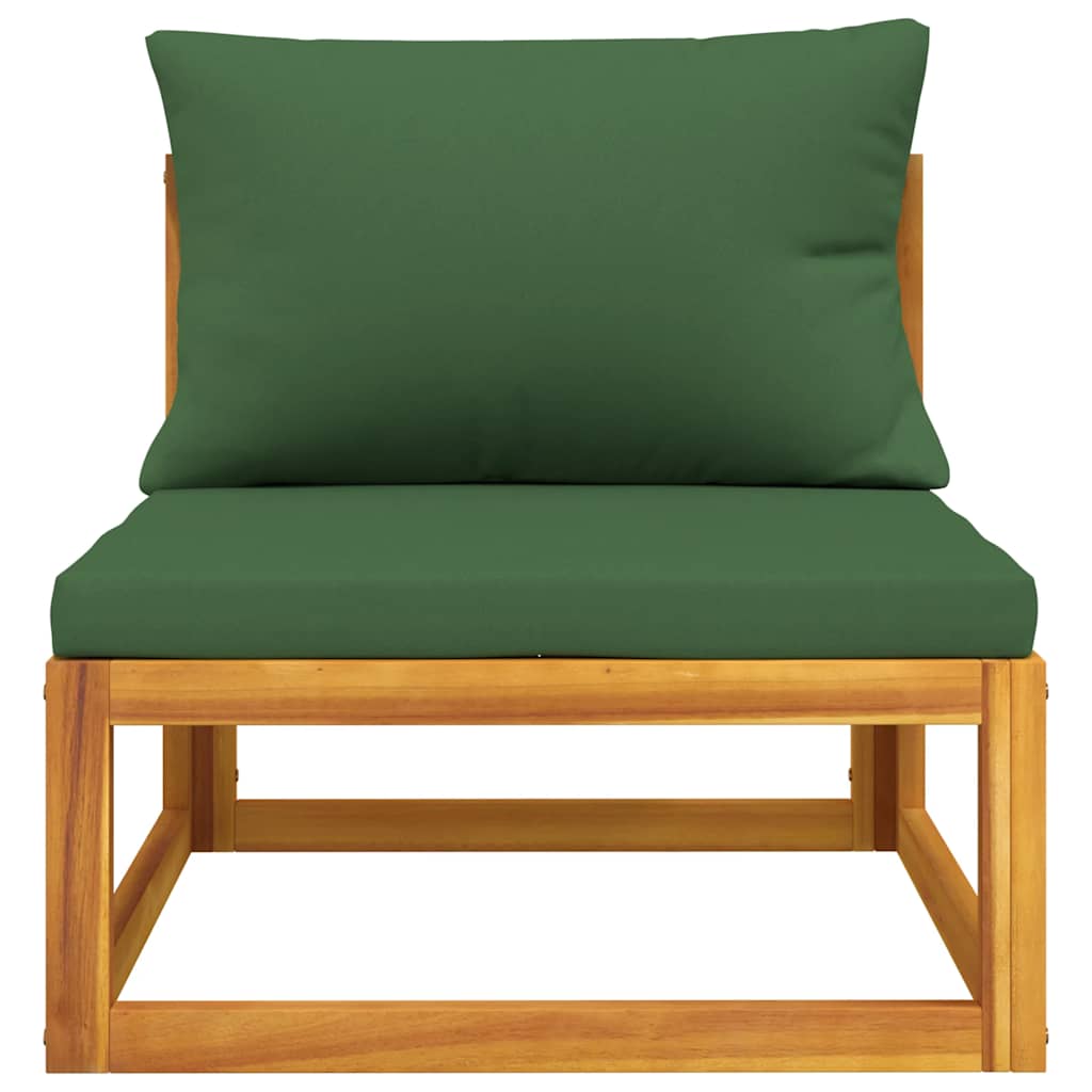 vidaXL Set canapea de grădină, 2 piese, cu perne, lemn masiv de acacia vidaXL Set canapea de grădină, 2 piese, cu perne, lemn masiv de acacia